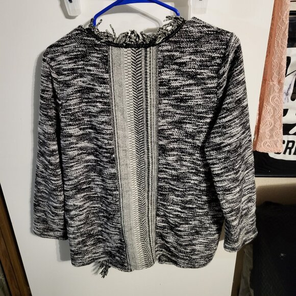 STYLE & CO FRINGE CARDIGAN SWEATER SZ PL - Picture 2 of 4